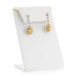 Elaborate Lattice Ladies 18K  Dangle earrings