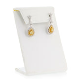 Elaborate Lattice Ladies 18K  Dangle earrings