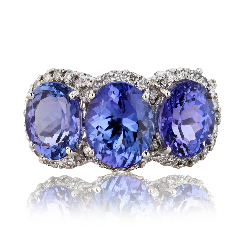 Bright Finish Tanzanite Ring