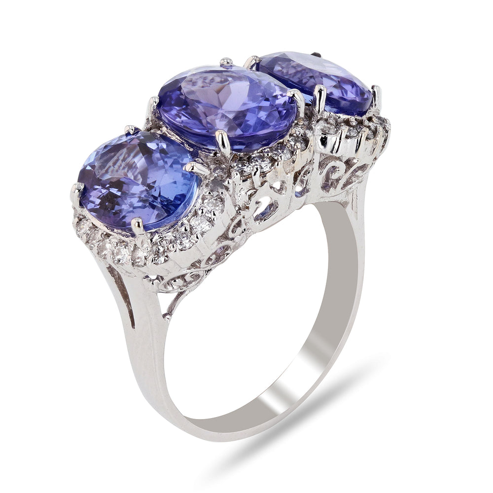 Bright Finish Tanzanite Ring