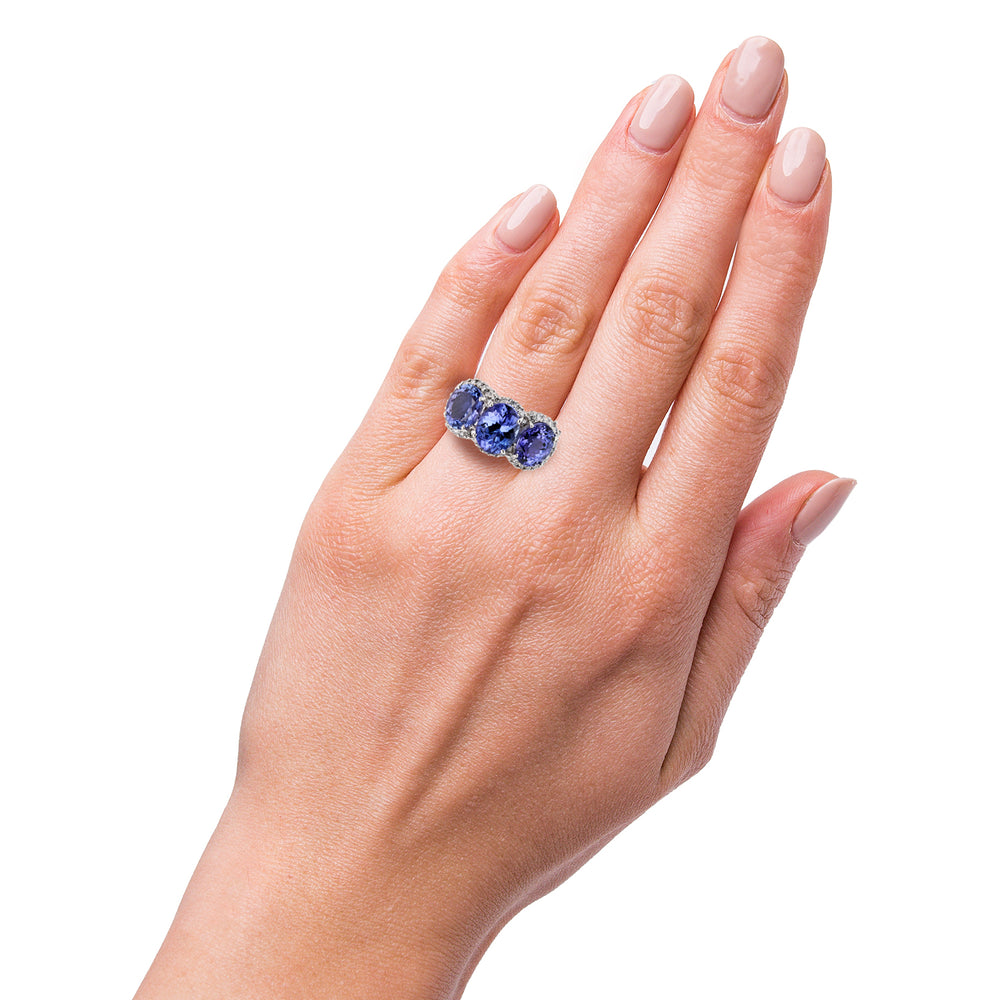 Bright Finish Tanzanite Ring