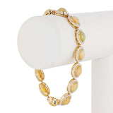 Gold Opal & Diamond Bracelet