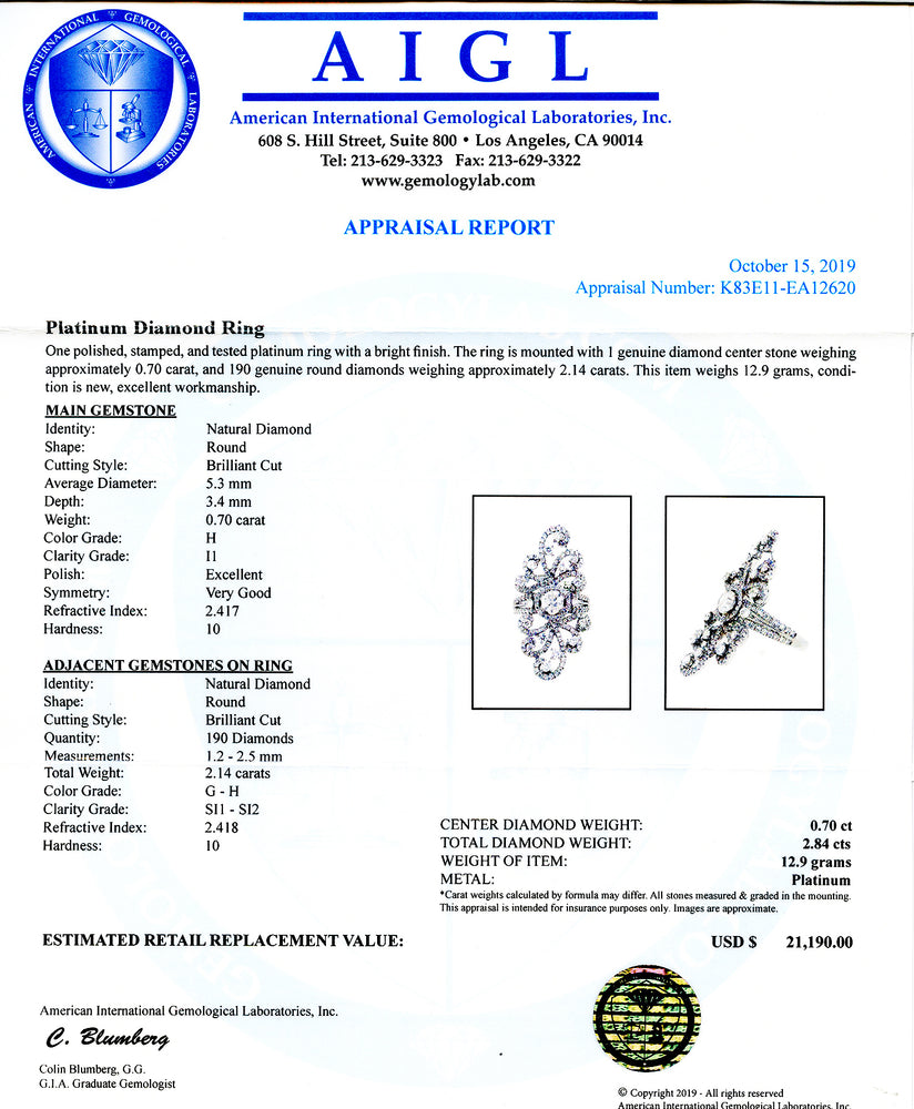 Platinum Diamond Ring