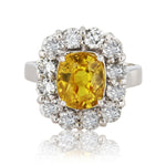 14K Gold Yellow Sapphire Ring