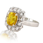 14K Gold Yellow Sapphire Ring
