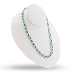14K Emerald & Diamond Necklace