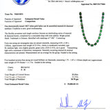 14K Emerald & Diamond Necklace