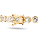 Yellow gold & Diamond Tennis Bracelet
