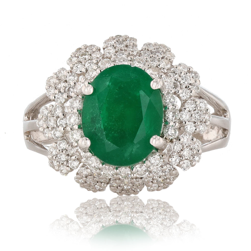 Elegant Emerald & Diamond Ring