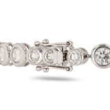 White Gold Ladies Diamond Tennis Bracelet