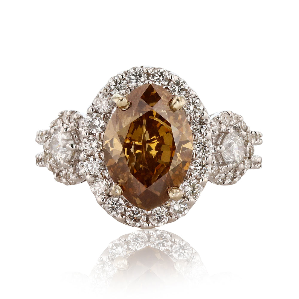 Natural Fancy Chocolate Brown Diamond Ring