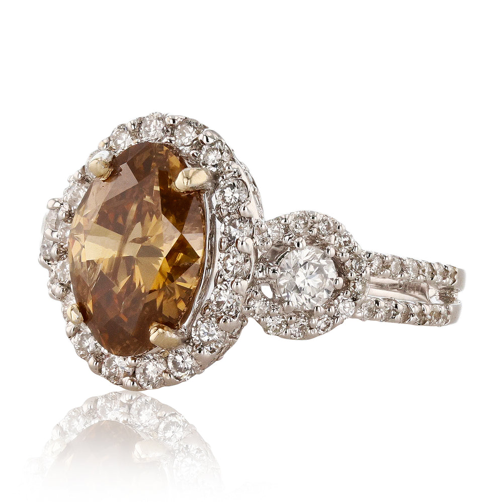 Natural Fancy Chocolate Brown Diamond Ring