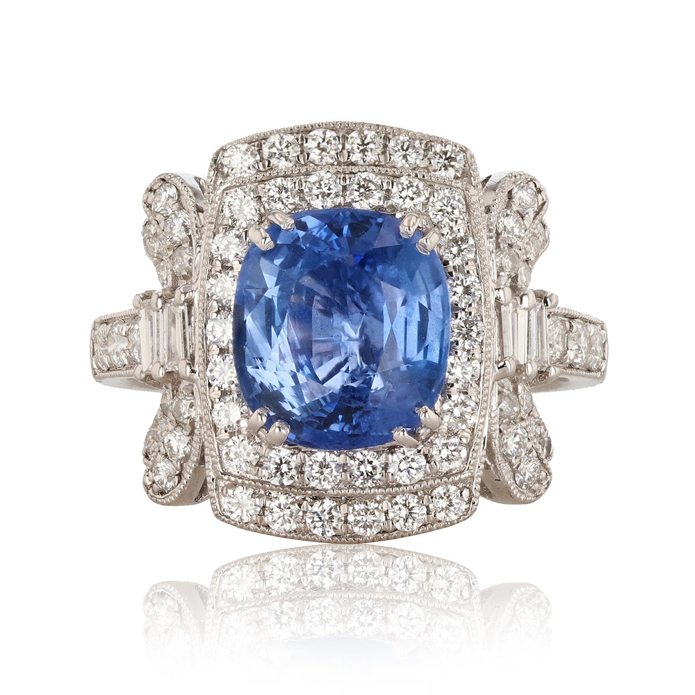 Sapphire & Diamond Ring