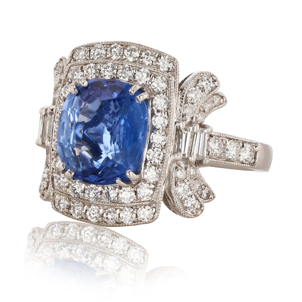 Sapphire & Diamond Ring