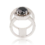 Fancy Black 14K Gold Diamond Ring