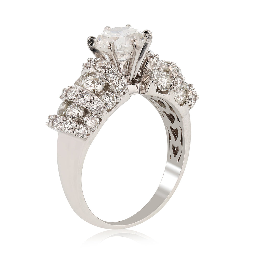 Platinum Ladies Diamond Unity Ring