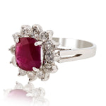 Brilliant Cut Ruby & Diamond Ring