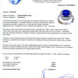 18K White Gold Tanzanite & Diamond Ring