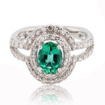 Emerald & Diamond Ring