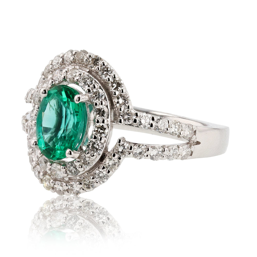 Emerald & Diamond Ring