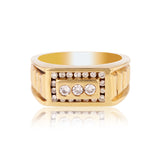 14K Mens Yellow Gold Ring