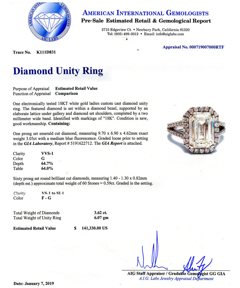 Ladies Diamond Unity Ring