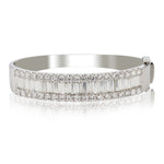 14K Gold Diamond Bangle Bracelet