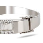 14K Gold Diamond Bangle Bracelet