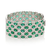 Bright Polished Emerald Bangle