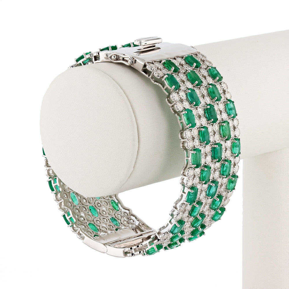 Bright Polished Emerald Bangle