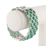 Bright Polished Emerald Bangle