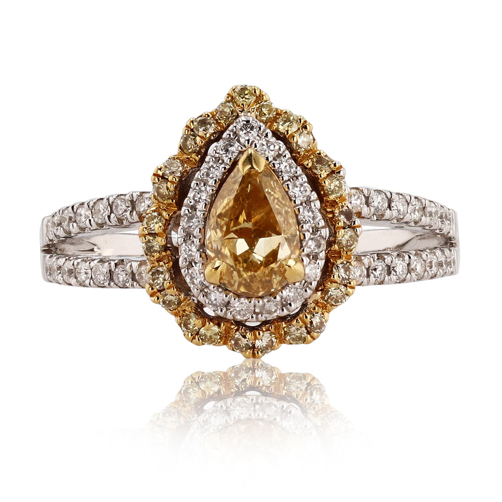 Fancy Deep Yellow Unity Ring