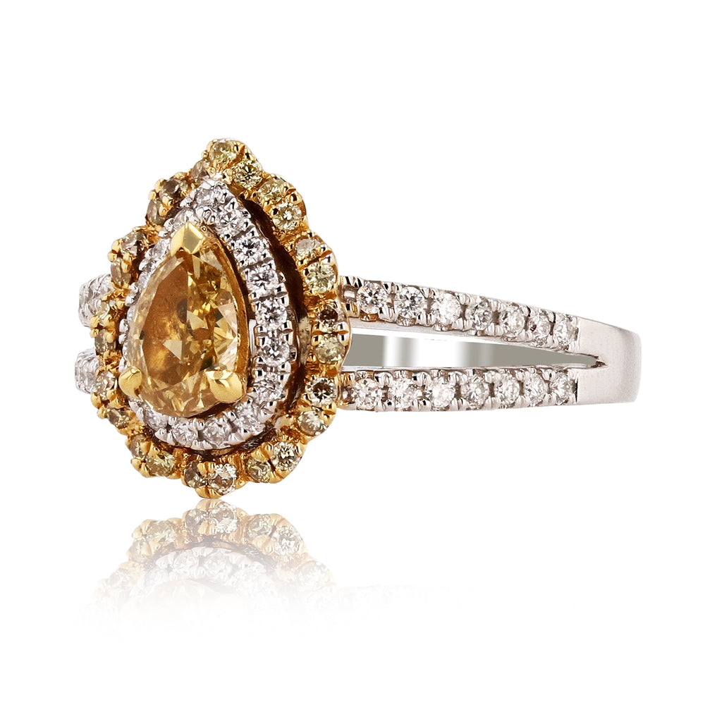 Fancy Deep Yellow Unity Ring