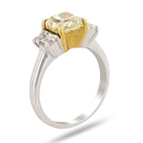 Brilliant Cut Fancy Light Yellow Ring