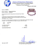 Tapered Block Mens Diamond Ring