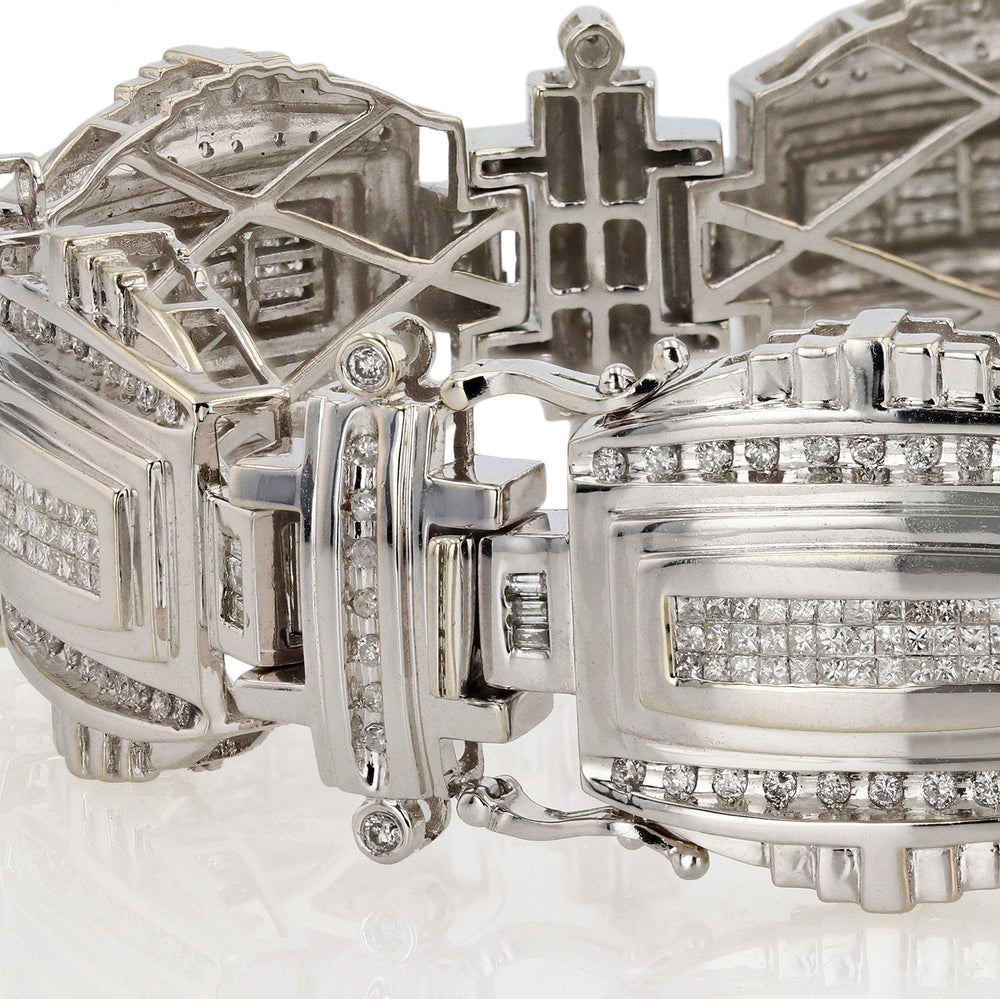 Gentlemans 14K Diamond Bracelet
