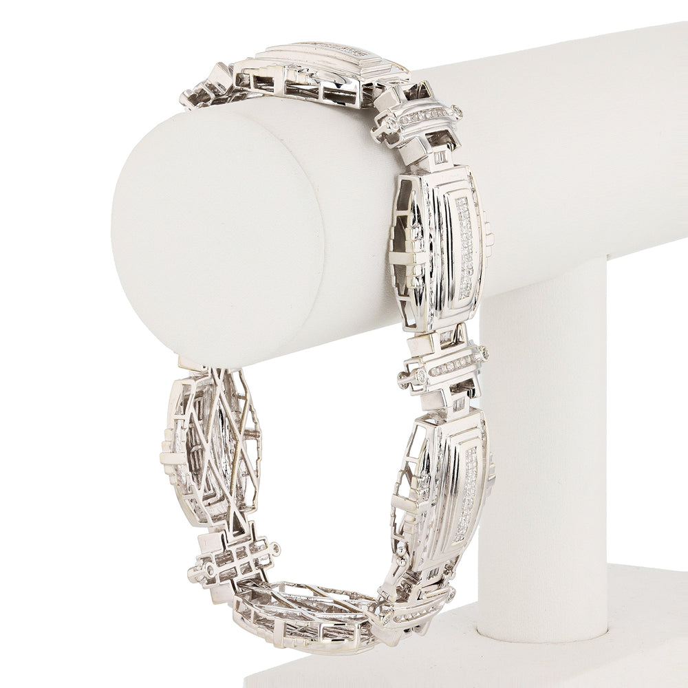 Gentlemans 14K Diamond Bracelet