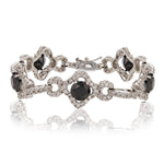 Ladies Black and White Gold Bracelet