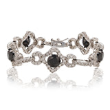 Ladies Black and White Gold Bracelet