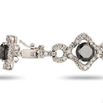 Ladies Black and White Gold Bracelet
