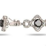 Ladies Black and White Gold Bracelet