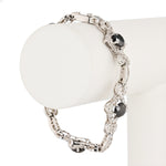 Ladies Black and White Gold Bracelet