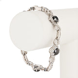 Ladies Black and White Gold Bracelet
