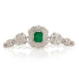 Unique Emerald Diamond Bracelet