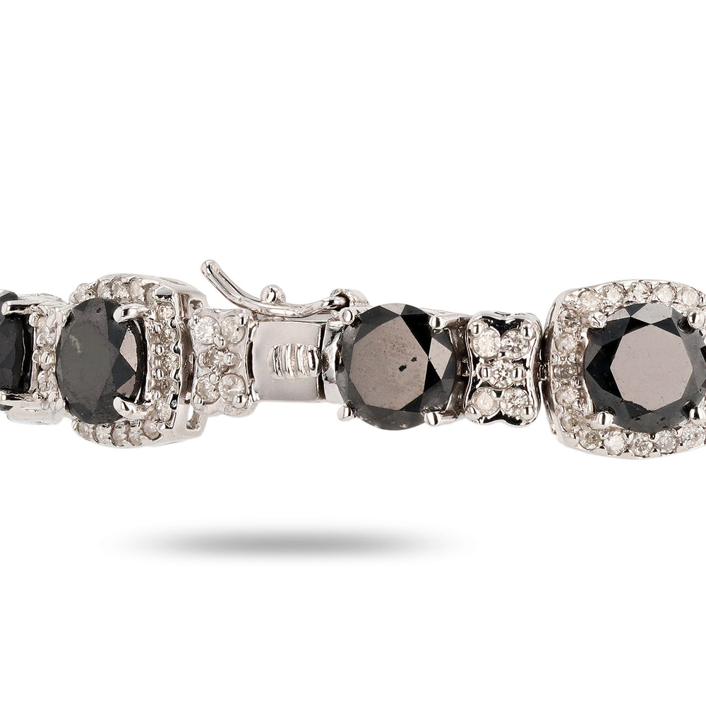 Black Diamond Swan Ladies Bracelet