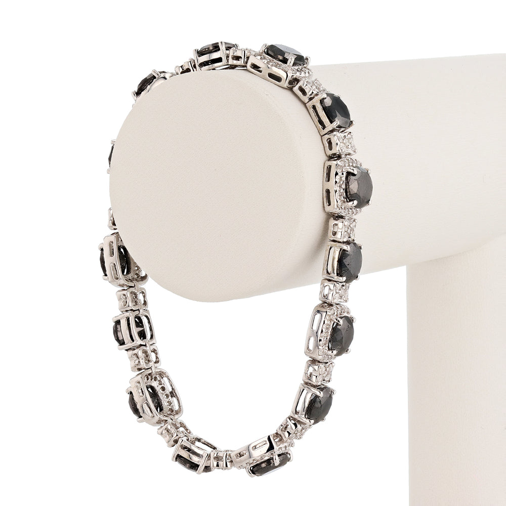 Black Diamond Swan Ladies Bracelet