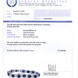 Black Diamond Swan Ladies Bracelet