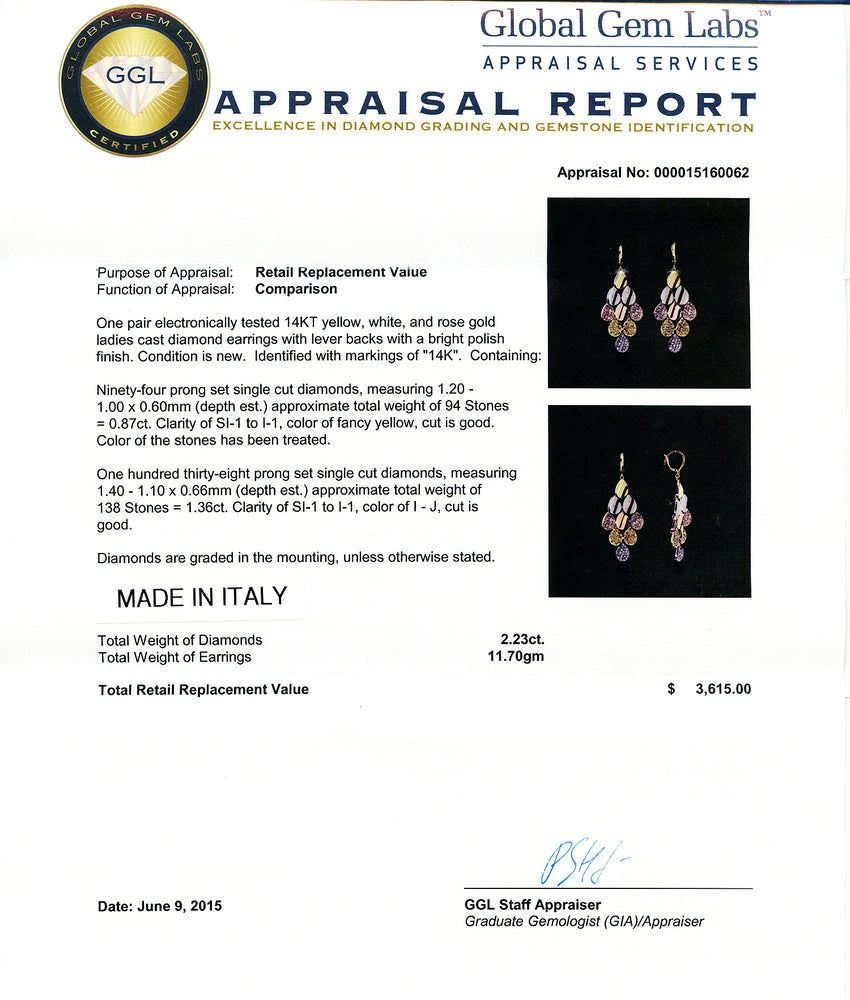 Rain Drops Diamond Earrings