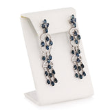 Ladies Sapphire Fringe Earrings
