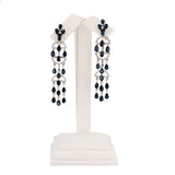 Ladies Sapphire Fringe Earrings